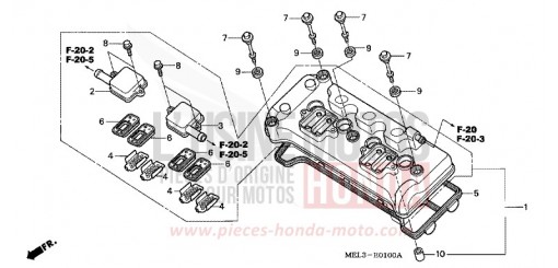 COUVERCLE DE CULASSE CBR1000RR6 de 2006